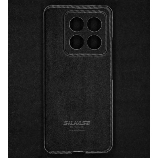 Husa fibra de carbon SILKASE pentru Xiaomi 14 Pro, aramid kevlar, negru mat (14 Pro, H2432) by www.silkase.ro