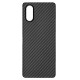 Husa fibra de carbon SILKASE pentru Sony Xperia 5 V, aramid kevlar, negru mat (Xperia 5 V, H2433) by www.silkase.ro