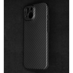 Husa fibra de carbon SILKASE pentru Apple iPhone 15 Plus, aramid kevlar, negru mat Husa fibra de carbon SILKASE pentru Apple iPhone 15 Plus, aramid kevlar, negru mat