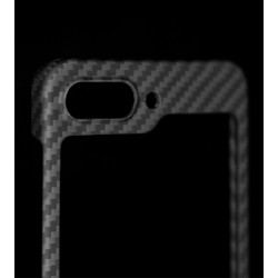 Husa fibra de carbon SILKASE pentru Samsung Galaxy Z Flip 5, Magsafe, aramid kevlar, negru mat