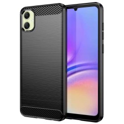 Husa SILKASE pentru Samsung Galaxy A05, silicon carbon, culoare negru