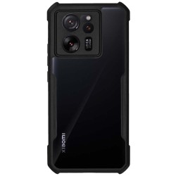 Husa SILKASE pentru Xiaomi 13T Pro, AntiGravity, AntiShock, negru/transparent