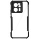 Husa SILKASE pentru Xiaomi 13T Pro, AntiGravity, AntiShock, negru/transparent (13T Pro, H2438) by www.silkase.ro