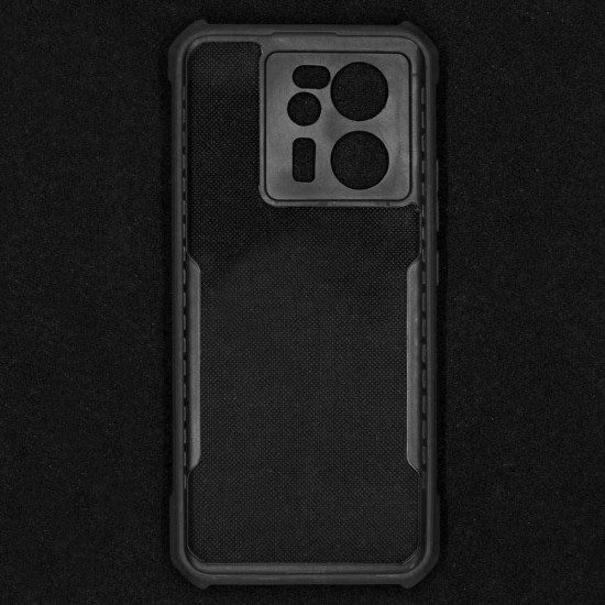 Husa SILKASE pentru Xiaomi 13T Pro, AntiGravity, AntiShock, negru/transparent (13T Pro, H2438) by www.silkase.ro