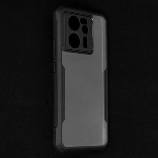 Husa SILKASE pentru Xiaomi 13T Pro, AntiGravity, AntiShock, negru/transparent (13T Pro, H2438) by www.silkase.ro