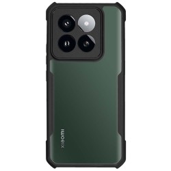 Husa SILKASE pentru Xiaomi 14 Pro, AntiGravity, AntiShock, negru/transparent