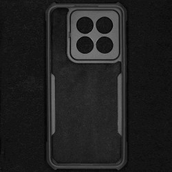 Husa SILKASE pentru Xiaomi 14 Pro, AntiGravity, AntiShock, negru/transparent Husa SILKASE pentru Xiaomi 14 Pro, AntiGravity, AntiShock, negru/transparent