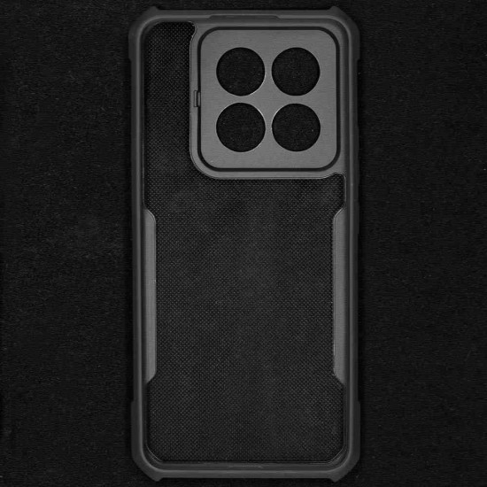 Husa SILKASE pentru Xiaomi 14 Pro, AntiGravity, AntiShock, negru/transparent (SILKASE, Husa AntiGravity) by www.silkase.ro Husa SILKASE pentru Xiaomi 14 Pro, AntiGravity, AntiShock, negru/transparent (14 Pro, H2440) by www.silkase.ro