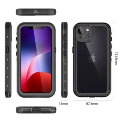 Husa SILKASE Diving pentru Apple iPhone 15, waterproof, shock proof protectie apa, negru Husa SILKASE Diving pentru Apple iPhone 15, waterproof, shock proof protectie apa, negru