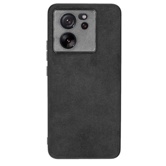 Husa alcantara SILKASE pentru Xiaomi 13T Pro, material soft, culoare negru (13T Pro, H2456) by www.silkase.ro