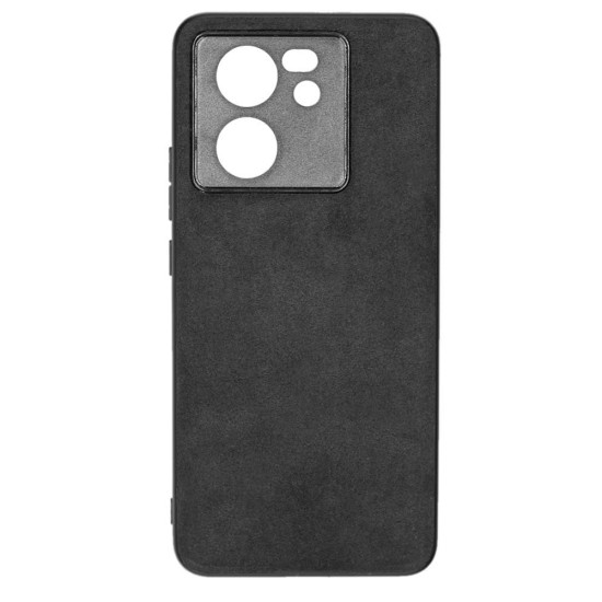 Husa alcantara SILKASE pentru Xiaomi 13T Pro, material soft, culoare negru (13T Pro, H2456) by www.silkase.ro