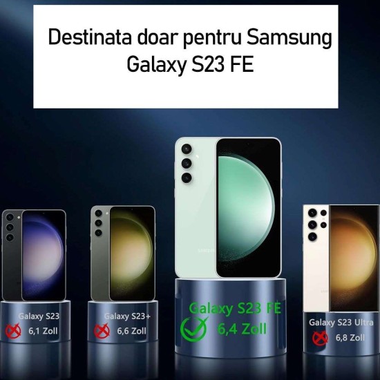 Husa Nillkin pentru Samsung Galaxy S23 FE, camera privacy, plastic negru (Telefoane Samsung, H2459) by www.silkase.ro