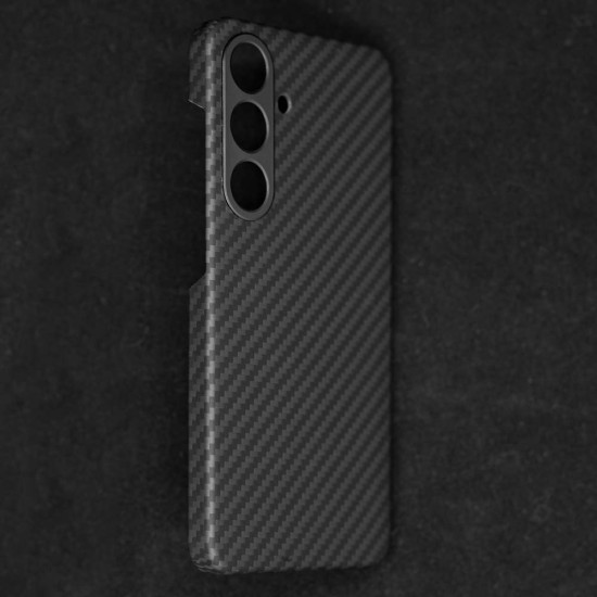 Husa fibra de carbon MagSafe SILKASE pentru Samsung Galaxy S24 Plus, aramid kevlar, metal camera, negru mat (SILKASE, Telefoane Samsung) by www.silkase.ro Husa fibra de carbon MagSafe SILKASE pentru Samsung Galaxy S24 Plus, aramid kevlar, metal camera, negru mat (Telefoane Samsung, H2462) by www.silkase.ro