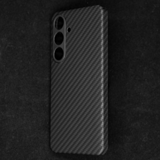 Husa fibra de carbon MagSafe SILKASE pentru Samsung Galaxy S24 Plus, aramid kevlar, metal camera, negru mat (SILKASE, Telefoane Samsung) by www.silkase.ro Husa fibra de carbon MagSafe SILKASE pentru Samsung Galaxy S24 Plus, aramid kevlar, metal camera, negru mat (Telefoane Samsung, H2462) by www.silkase.ro