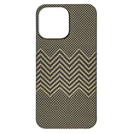 Husa fibra de carbon MagSafe SILKASE pentru Apple iPhone 15 Pro Max, aramid kevlar, metal camera, galben (SILKASE, iPhone 15 Pro Max) by www.silkase.ro Husa fibra de carbon MagSafe SILKASE pentru Apple iPhone 15 Pro Max, aramid kevlar, metal camera, galben (iPhone 15 Pro Max, H2473) by www.silkase.ro