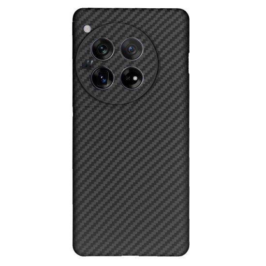 Husa fibra de carbon SILKASE pentru OnePlus 12, aramid kevlar, metal camera, negru mat (Telefoane OnePlus, H2477) by www.silkase.ro