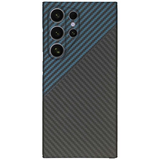 Husa fibra de carbon SILKASE pentru Samsung Galaxy S24 Ultra, aramid kevlar, protectie camera, albastru/negru (SILKASE, Telefoane Samsung) by www.silkase.ro Husa fibra de carbon SILKASE pentru Samsung Galaxy S24 Ultra, aramid kevlar, protectie camera, albastru/negru (Telefoane Samsung, H2478) by www.silkase.ro