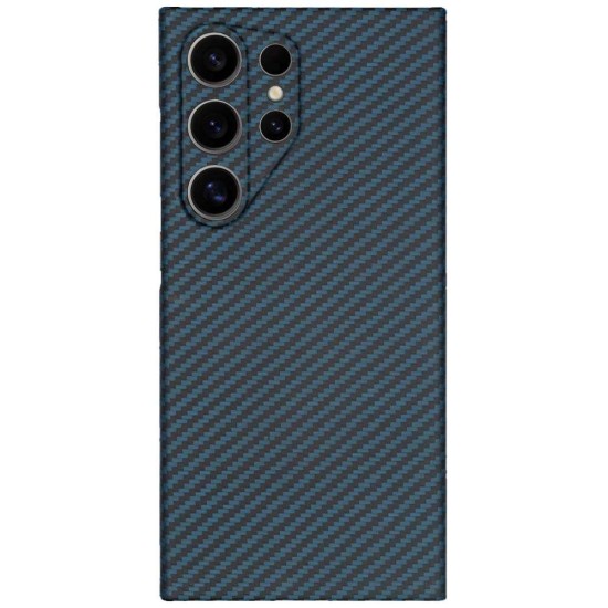 Husa fibra de carbon SILKASE pentru Samsung Galaxy S24 Ultra, aramid kevlar, protectie camera, negru/albastru (SILKASE, Telefoane Samsung) by www.silkase.ro Husa fibra de carbon SILKASE pentru Samsung Galaxy S24 Ultra, aramid kevlar, protectie camera, negru/albastru (Telefoane Samsung, H2485) by www.silkase.ro