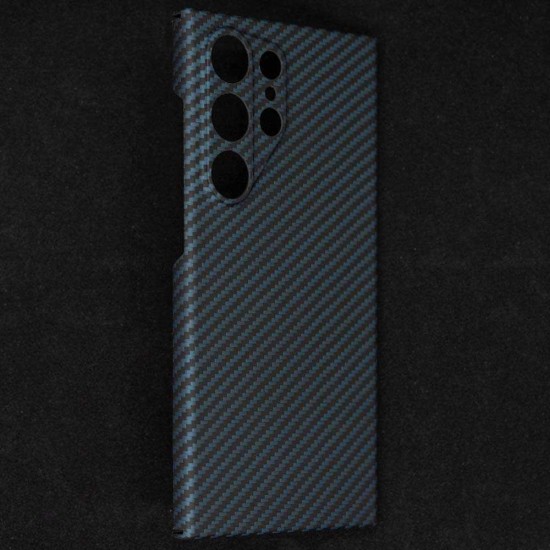 Husa fibra de carbon SILKASE pentru Samsung Galaxy S24 Ultra, aramid kevlar, protectie camera, negru/albastru (SILKASE, Telefoane Samsung) by www.silkase.ro Husa fibra de carbon SILKASE pentru Samsung Galaxy S24 Ultra, aramid kevlar, protectie camera, negru/albastru (Telefoane Samsung, H2485) by www.silkase.ro