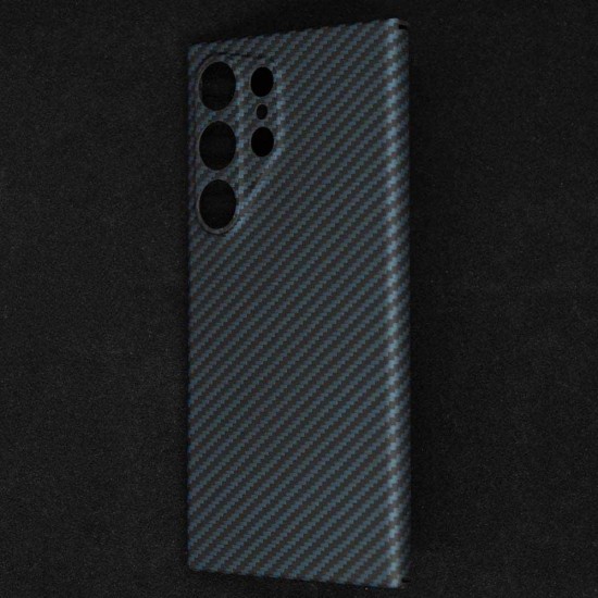 Husa fibra de carbon SILKASE pentru Samsung Galaxy S24 Ultra, aramid kevlar, protectie camera, negru/albastru (SILKASE, Telefoane Samsung) by www.silkase.ro Husa fibra de carbon SILKASE pentru Samsung Galaxy S24 Ultra, aramid kevlar, protectie camera, negru/albastru (Telefoane Samsung, H2485) by www.silkase.ro