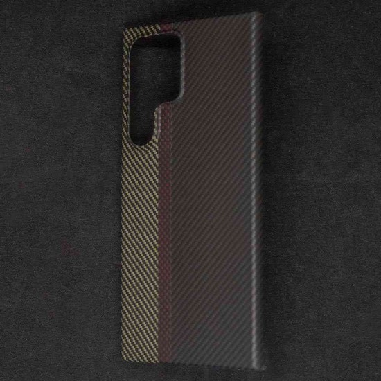 Husa fibra de carbon SILKASE pentru Samsung Galaxy S24 Ultra, aramid kevlar, protectie camera, negru/galben (SILKASE, Telefoane Samsung) by www.silkase.ro Husa fibra de carbon SILKASE pentru Samsung Galaxy S24 Ultra, aramid kevlar, protectie camera, negru/galben (RESIGILAT,LOVIT) (Telefoane Samsung, H2487) by www.silkase.ro