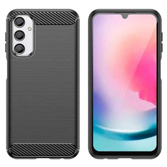Husa SILKASE pentru Samsung Galaxy A15/A15 5G, silicon carbon, culoare negru (Telefoane Samsung, H2488) by www.silkase.ro