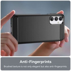 Husa SILKASE pentru Samsung Galaxy A15/A15 5G, silicon carbon, culoare negru