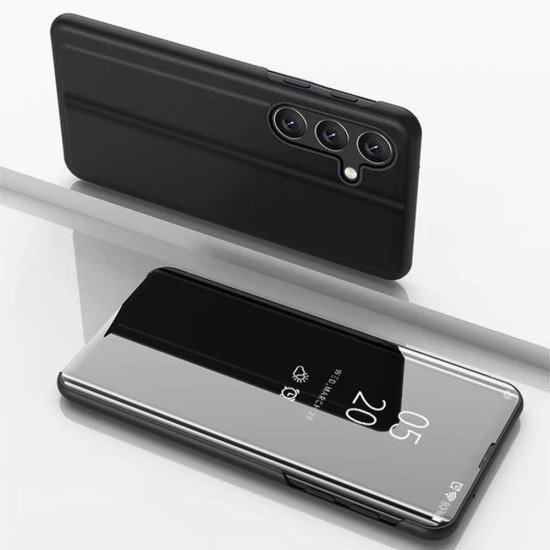 Husa Flip SILKASE pentru Samsung Galaxy A15/A15 5G, clear view, negru (SILKASE, Telefoane Samsung) by www.silkase.ro Husa Flip SILKASE pentru Samsung Galaxy A15/A15 5G, clear view, negru (Telefoane Samsung, H2494) by www.silkase.ro