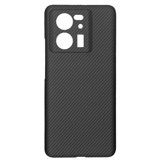 Husa fibra de carbon SILKASE pentru Xiaomi 13T Pro, aramid kevlar, camera protection, culoare negru (Poco F5 Pro, H2498) by www.silkase.ro