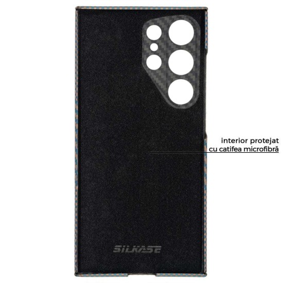 Husa fibra de carbon SILKASE pentru Samsung Galaxy S24 Ultra MagSafe, aramid kevlar, piersica (SILKASE, Telefoane Samsung) by www.silkase.ro Husa fibra de carbon SILKASE pentru Samsung Galaxy S24 Ultra MagSafe, aramid kevlar, piersica (Telefoane Samsung, H2499) by www.silkase.ro
