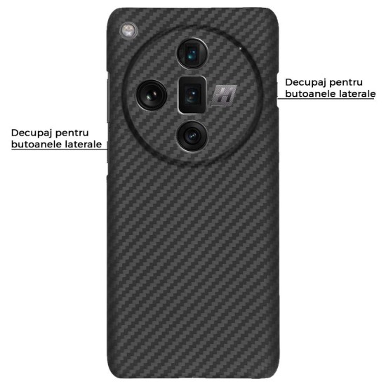 Husa fibra de carbon SILKASE pentru Oppo Find X7 Ultra, aramid kevlar, negru (SILKASE, Husa Kevlar) by www.silkase.ro Husa fibra de carbon SILKASE pentru Oppo Find X7 Ultra, aramid kevlar, negru (Find X7 Ultra, H2500) by www.silkase.ro