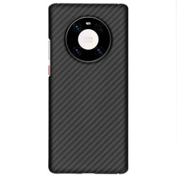 Husa fibra de carbon SILKASE pentru Huawei Mate 40 Pro, aramid kevlar, negru 