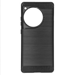 Husa Silicon carbon SILKASE pentru OnePlus 12R, silicon, culoare negru Husa Silicon carbon SILKASE pentru OnePlus 12R, silicon, culoare negru