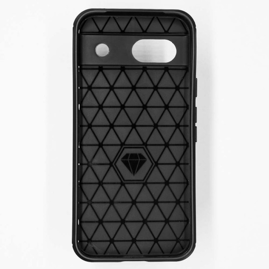 Husa Silicon carbon SILKASE pentru Google Pixel 8a, silicon, culoare negru (Pixel 8a, H2516) by www.silkase.ro