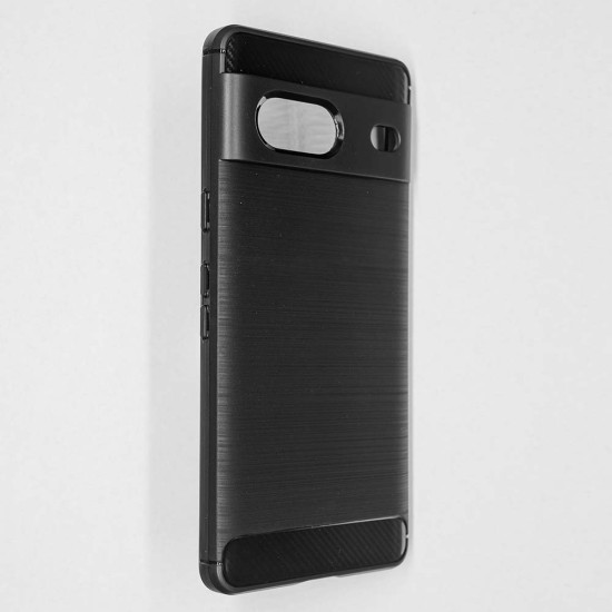 Husa Silicon carbon SILKASE pentru Google Pixel 8a, silicon, culoare negru (Pixel 8a, H2516) by www.silkase.ro