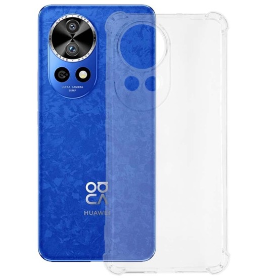 Husa Antishock SILKASE pentru Huawei Nova 12 Pro, protectie camera, silicon transparent (Nova 12 Pro, H2520) by www.silkase.ro