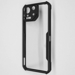 Husa Antigravity SILKASE pentru Asus ROG Phone 8, AntiShock, negru/transparent