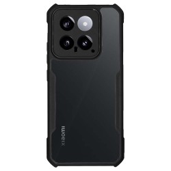 Husa Antigravity SILKASE pentru Xiaomi 14, AntiGravity, AntiShock, negru/transparent
