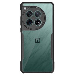 Husa Antigravity SILKASE pentru OnePlus 12, AntiGravity, AntiShock, negru/transparent