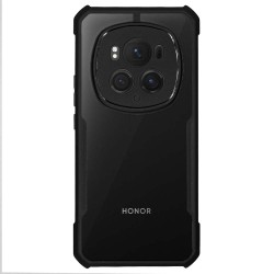 Husa Antigravity SILKASE pentru Honor Magic6 Pro, AntiGravity, AntiShock, negru/transparent