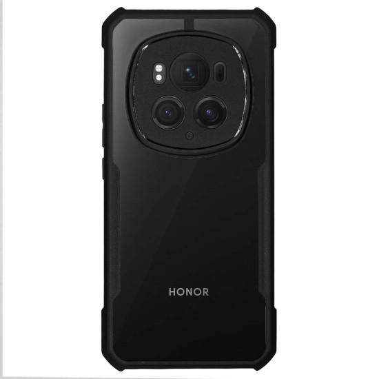 Husa Antigravity SILKASE pentru Honor Magic6 Pro, AntiGravity, AntiShock, negru/transparent (Magic6 Pro, H2545) by www.silkase.ro