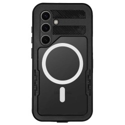 Husa SILKASE Diving pentru Samsung Galaxy S24 Plus, waterproof, shock proof protectie apa, negru