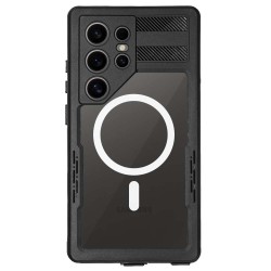 Husa SILKASE Diving pentru Samsung Galaxy S24 Ultra, waterproof, shock proof protectie apa, negru