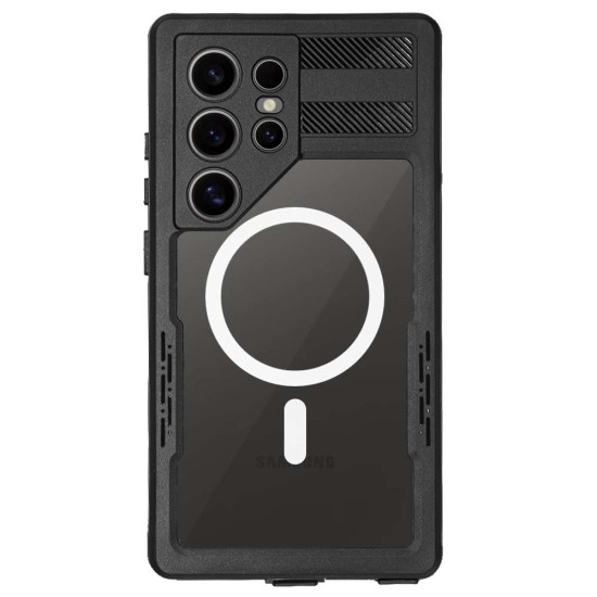 Husa SILKASE Diving pentru Samsung Galaxy S24 Ultra, waterproof, shock proof protectie apa, negru (Telefoane Samsung, H2550) by www.silkase.ro