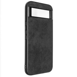 Husa Alcantara SILKASE pentru Google Pixel 8a, material soft, culoare negru