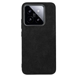 Husa Alcantara SILKASE pentru Xiaomi 14, material soft, culoare negru