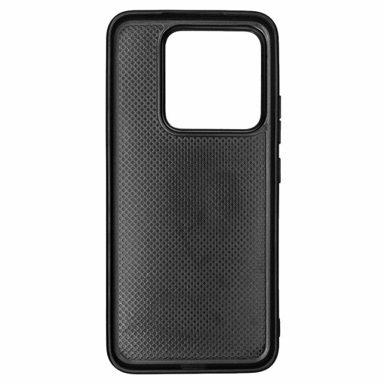 Husa Alcantara SILKASE pentru Xiaomi 14, material soft, culoare negru (14, H2552) by www.silkase.ro