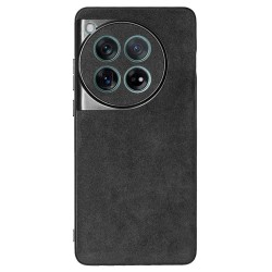 Husa Alcantara SILKASE pentru OnePlus 12, material soft, culoare negru