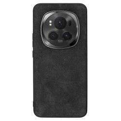 Husa Alcantara SILKASE pentru Honor Magic6 Pro, material soft, culoare negru