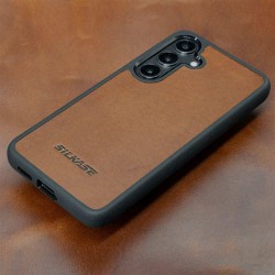 Husa Piele SILKASE pentru Samsung Galaxy S24/ S25, piele naturala Buttero Husa Piele SILKASE pentru Samsung Galaxy S24/ S25, piele naturala Buttero